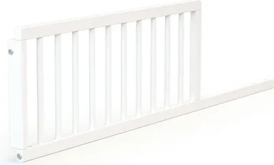 Produktbild von AT4  Babybettgitter 120 cm SERENE Weiß  120 x 32 x 4 cm | Einfach zu installieren | MassivHolz