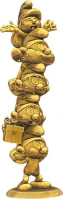 Produktbild von Collectoys Limitierte Auflage Schlümpfe Gold Die Figur Der Harzsäule 50 Cm One Size