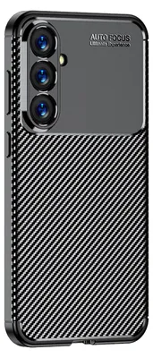 Produktbild von Handy Hülle für Samsung Galaxy S23 FE Carbon Look Cover Case Schutzhülle Farbe: Schwarz