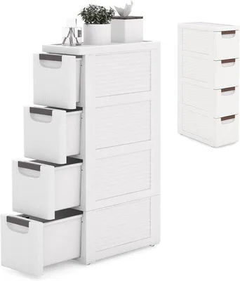 Produktbild von Rollschrank mit Rollen und 3-6 Schubladen - Platzsparende Aufbewahrung für Küche und Bad