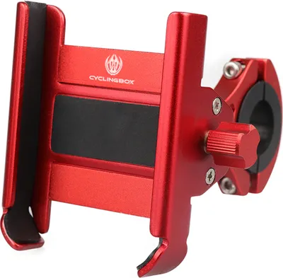 Produktbild von Erhoehte Fahrradhalterung aus Aluminiumlegierung fuer Mobiltelefone 360 ¡ã drehbare einstellbare Motorrad-Telefonhalterung Rueckspiegel-Telefonhalterung fuer Mountainbike-Rennrad