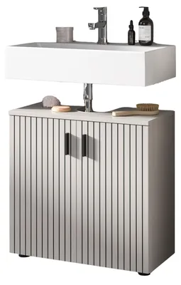 Produktbild von Waschbeckenunterschrank "Livia" in Kaschmir Badezimmer Unterschrank 60 cm