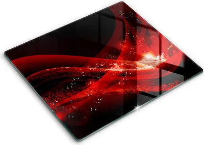 Zdjęcie produktu dla Deska kuchenna – 60 cm x 52 cm - Szklana deska do krojenia - Szkło hartowane – Antypoślizgowa - Abstrakcja Nowoczesna