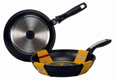 Obrázek produktu pro Karl Krüger Delta, Kulatý, Černá, Stříbrná, Litý hliník, Keramický, Plyn, Halogen, Indukční, Utěsněná plotna, 24 cm, 45 mm