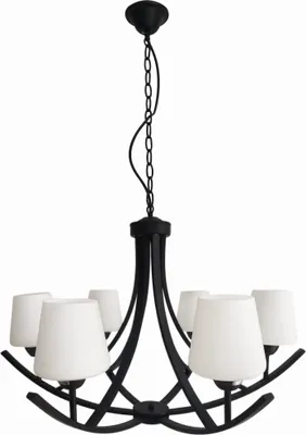 Zdjęcie produktu dla Żyrandol LONDYN 6X60W E27 CZARNY 36-38845 Candellux