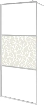 Produktbild von vidaXL Duschwand für Begehbare Dusche ESG-Glas Steindesign 115x195 cm
