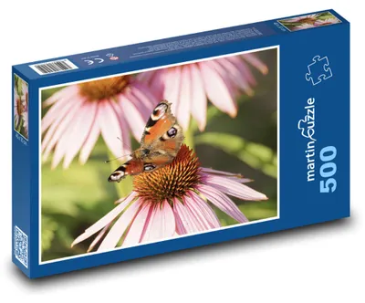 Obrázok produktu pre Puzzle 500 Babôčka na kvetine - martinpuzzle