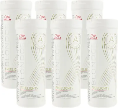Produktbild von Wella Blondor Freelights 6 x 400 g weißes Blondierpulver Set