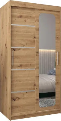 Produktbild von MEBLE KRYSPOL Promo 2100 Schlafzimmerschrank zwei Schiebetüren - Artisan