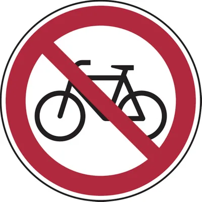 Produktbild von Dreifke® Alu-Schild, geprägt "Fahrrad verboten", Ø20cm, 1 Stück, Praxisbewähr...