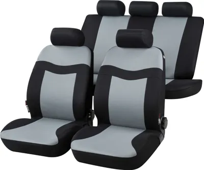 Produktbild von CarComfort Autositzbezug Rockford Komplettset grau, 13414
