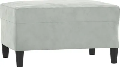 Produktbild von vidaXL Fußhocker Hellgrau 70x55x41 cm Samt