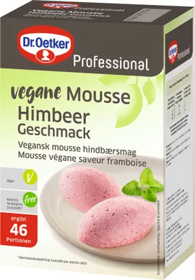 Image de Mousse végétalienne au goût de framboise Dr. Oetker Professional 900g