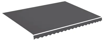 Obrázek produktu pro vidaXL Náhradní látka na markýzu, barva antracit, rozměry 450 x 350 cm, materiál: polyester