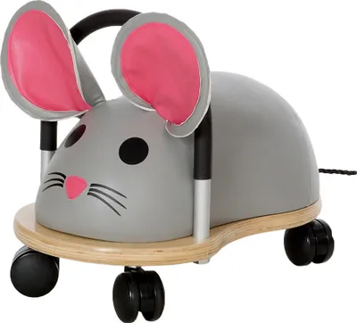 Obrázek produktu pro Wheelybug autíčko myš malé – odrážedlo pro batolata – šedé