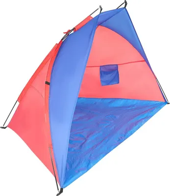 Obrázok produktu pre Plážová markíza ENERO CAMP SUN 200x100x105 cm - Modro-červená - Ochrana pred vetrom a slnkom pre kempovanie a pláž