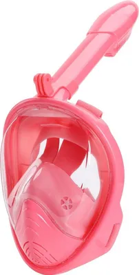 Imagen del producto de Máscara de snorkel Destiny, de cobertura facial completa, para niños, a partir de 4 años, talla XS, color rosa