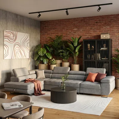 Produktbild von NEXT COLLECTION Ecksofa Wild Maxi Links, Modernes Ecksofa mit Schlaffunktion, GRAU