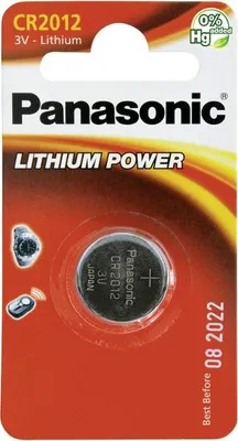 Produktbild von Panasonic Lithium CR2012 Batterie IEC CR2012, CR-2012EL/1B