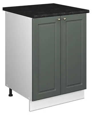 Image de Meuble bas sous-évier Vicco Fame-Line Vert Or Campagne/Blanc 60cm, Model 65094