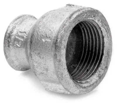 POLBERIS Muffe 1 1/2" x 1" żeliwo ocynk
