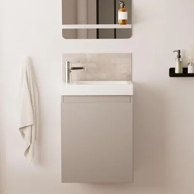 Image de Lave-mains LISA suspendu avec robinet chromé
