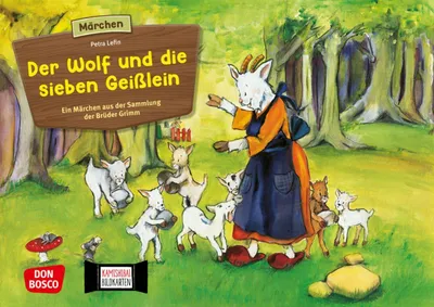 Produktbild von Kamishibai Bildkartenset Der Wolf und die 7 Geißlein