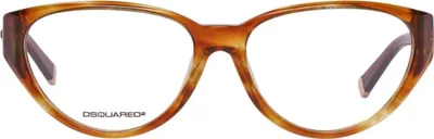 Produktbild von DSquared2 DQ5060 047 Cateye Eyeglass Frames 56 Brown