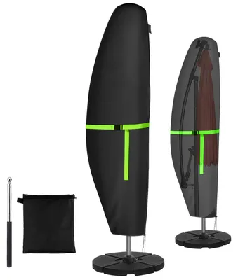Productafbeelding van Beschermhoes voor parasols met steun, weerbestendig, 2-4 meter, geschikt voor parasols