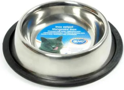 Produktbild von Duvo+ Stahl Rutschfester Futternapf 155ml 16 Cm Silber  Silber One Size