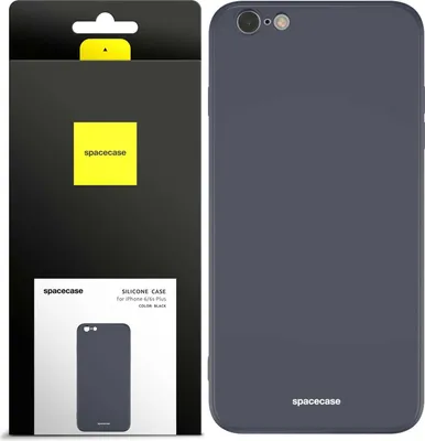Immagine prodotto di Custodia in silicone SPACECASE Custodia in silicone per iPhone 6/6s Plus Nero