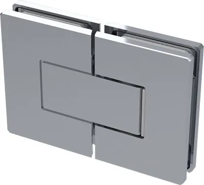 Produktbild von Duschtür Scharnier 8505N 180 Grad Glas-Glas, Messing verchromt poliert