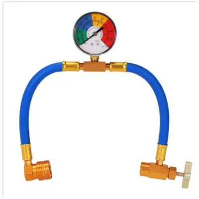 Obrázek produktu pro Plnicí hadice chladiva R134a s manometrem pro automobily (modrá) (1 kus)