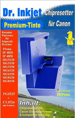 Produktbild von Chipresetter für PGI525 & CLI526er Canonpatronen IRP606