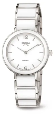 Productafbeelding van Boccia dameshorloge, titanium en keramiek, model 3311-01