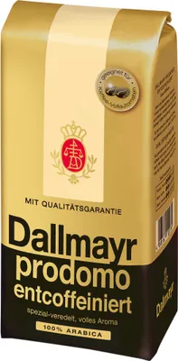 Zdjęcie produktu dla Dallmayr bezkofeinowa kawa ziarnista finest arabica 500g