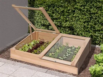 Produktbild von Frühbeet / Frühbeetaufsatz Lärche ediGarden 119x80x21cm