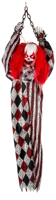 Produktbild von Freaky Horrorclown mit Schütteleffekt, Licht & Sound als Halloween Animatronic 155cm