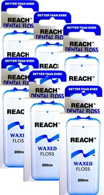 Produktbild von 6x  Reach Dental Floss Zahnseide gewachst 6x 200 m