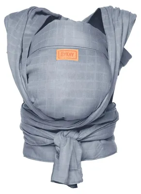 Produktbild von ByKay MYKAY NEWBORN, Weiche Babytrage, 9 kg, Grau, Baumwolle