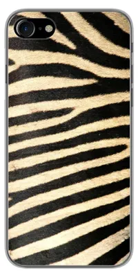 Image de 1001Coques - Coque silicone compatible avec Apple iPhone 7 - Motif zebre - Design original imprimé en France