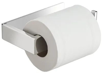 Image de Porte-papier hygiénique sans perçage, porte-papier hygiénique poli, porte-papier hygiénique autocollant en acier inoxydable, porte-papier hygiénique pour toilettes et salle de bains