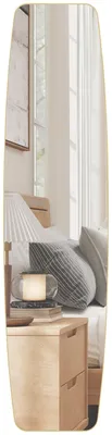 Produktbild von HOMCOM Wandspiegel 160 x 40 cm Fenster Spiegel mit Metallrahmen Hängespiegel