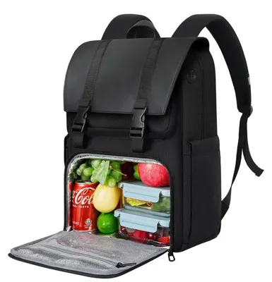 Immagine prodotto di Zaino da pranzo con scomparto termico per laptop da 17,3 pollici, colore nero