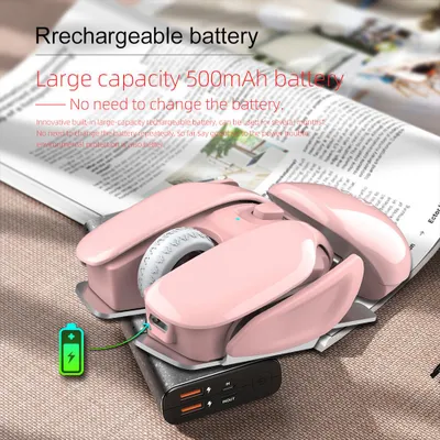 Zdjęcie produktu dla Mysz bezprzewodowa HXSJ T37 2,4 GHz  Mysz z 3-stopniową regulacją prędkości ruchu  Wbudowany akumulator 500 mAh  Różowa