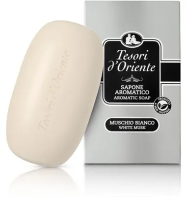 Immagine prodotto di Tesori d'Oriente, Sapone al Muschio Bianco, 125g