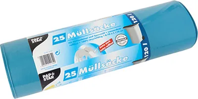 Produktbild von STARPAK Müllsäcke LDPE 120 Liter transparent 25 Säcke
