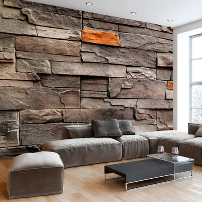 Produktbild von Fototapete selbstklebend Steinoptik 392x280 cm Tapete Wandtapete Wandbilder Klebefolie Dekofolie Tapetenfolie Wand Dekoration Wohnzimmer - Stein f-B-0063-a-c