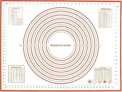 Produktbild von Große Silikon Backmatte 80 x 60CM Antihaft Rutschfest BPA frei