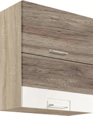 Productafbeelding van Keukenwandkast - ECONO 47G - Wandkast 60 cm met 2 klepdeuren, wit hoogglans